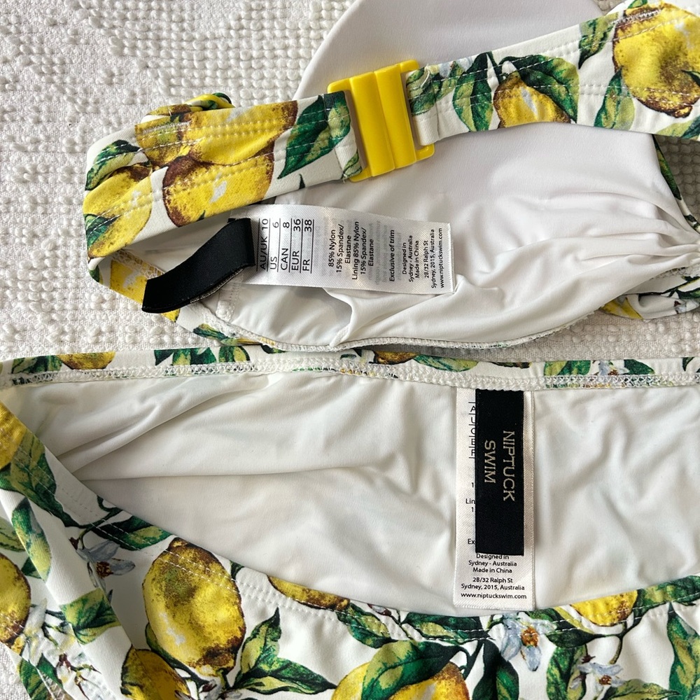 Niptuck Swim Lemon Print Bikini Set - Picture 4 of 5